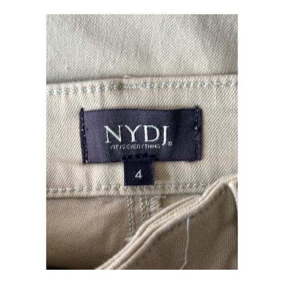 NYDJ Jeans Marilyn Straight Ankle tan size 4 - Picture 4 of 7